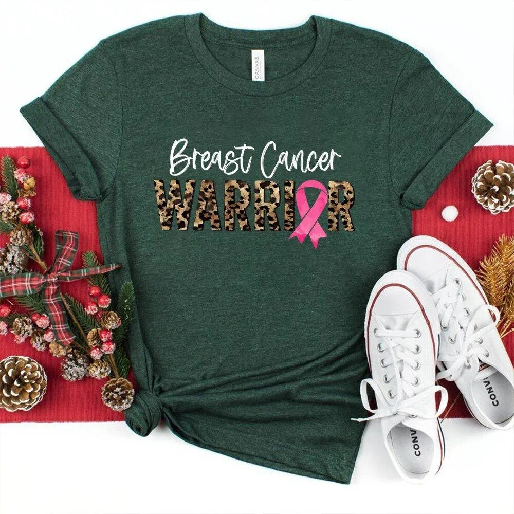 Leopard Warrior Breast Cancer T Shirt