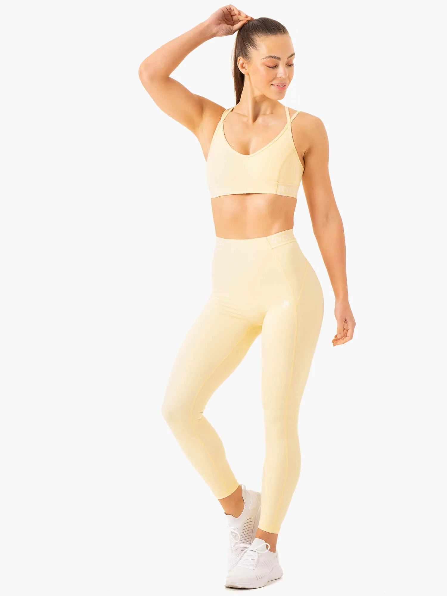 Level Up High Waisted Scrunch Leggings - Butter