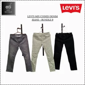 LEVI'S MIX CODED DENIM JEANS - BUNDLE 9 - 10 PCS