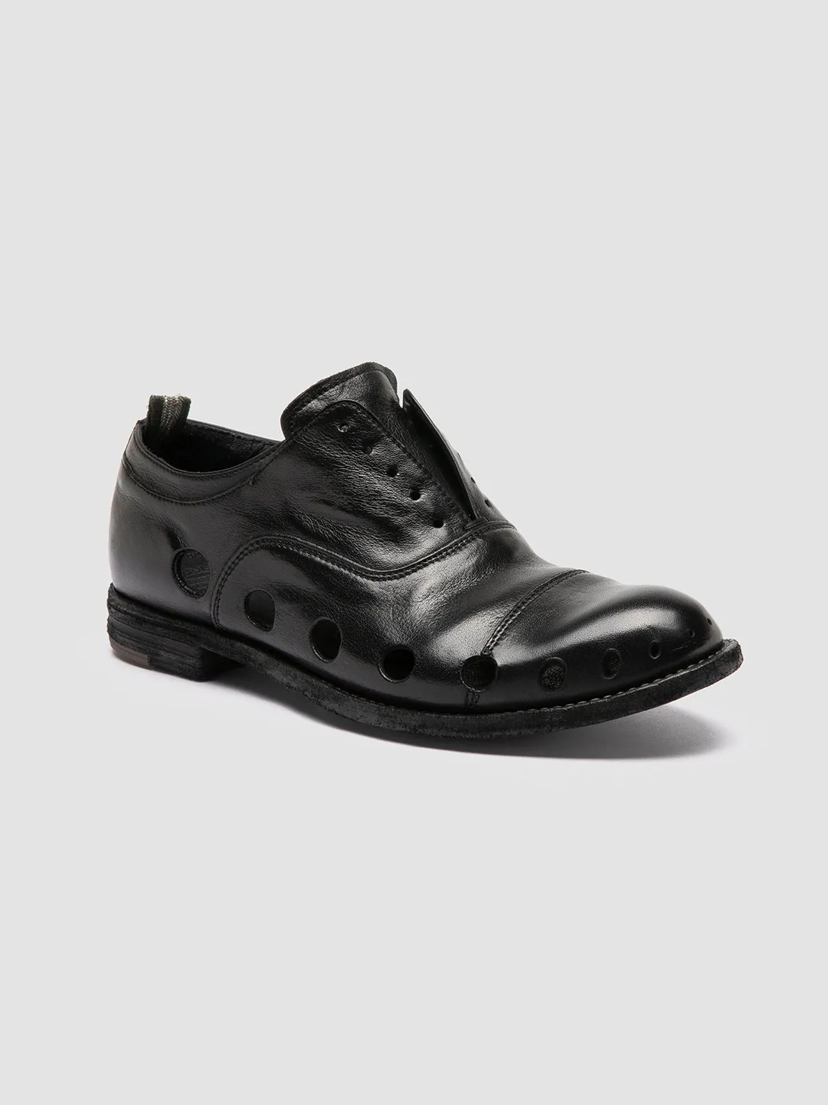 LEXIKON 546 - Black Leather Oxford Shoes