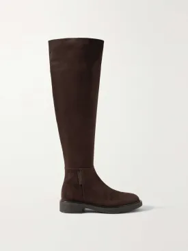 Lexington suede over-the-knee boots