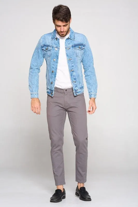 Light Blue Men's Denim Jacket