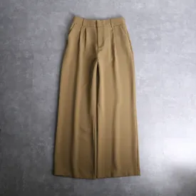 light brown wide straight pants