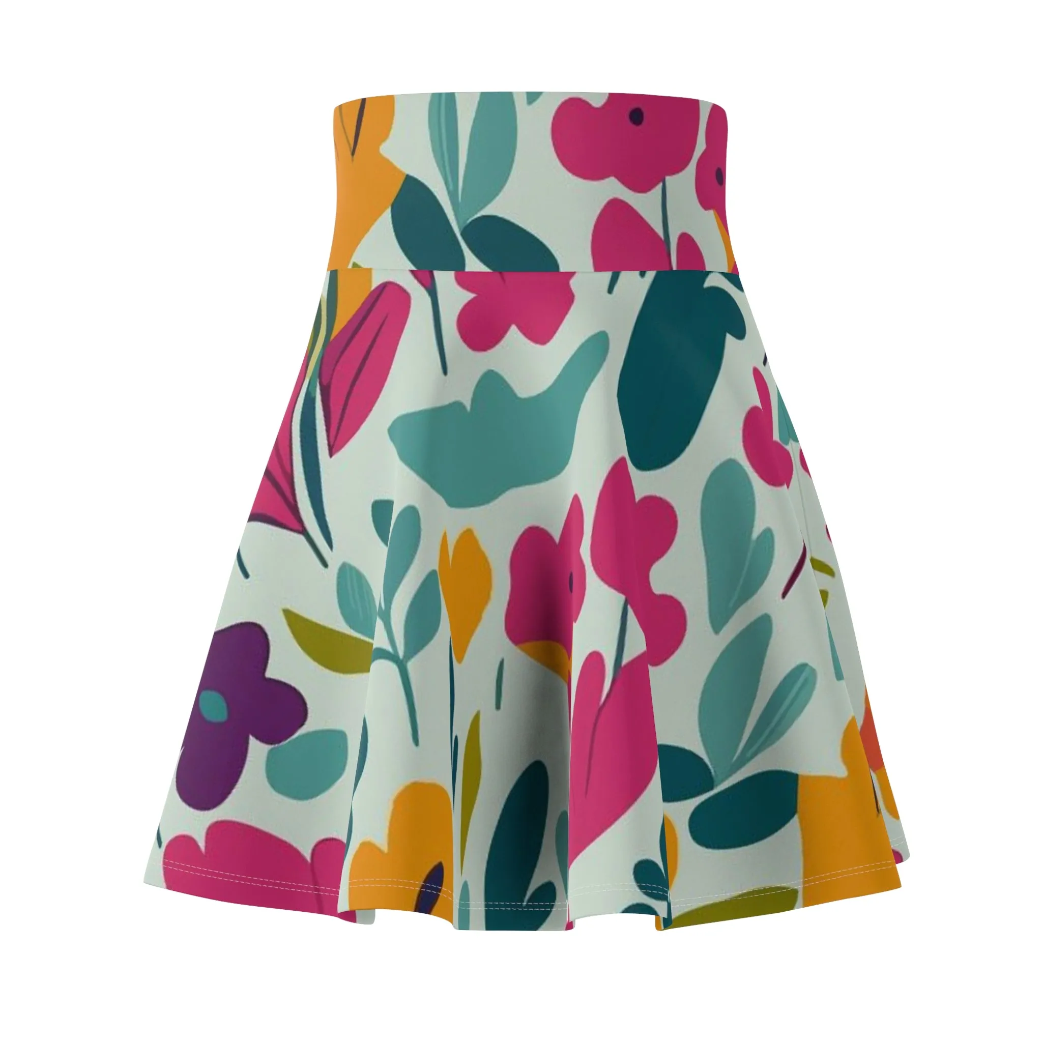 Light flowers - Inovax Woman's Skater Skirt