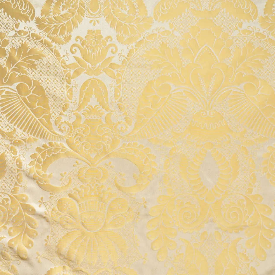 Light Gold Silk Baroque Brocade