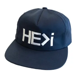 LIGHTLY STRUCTURED SNAPBACK HAT IN NAVY