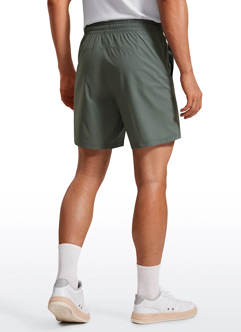 Lightweight Athletic Pocketed Shorts 7''- Linerless