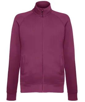 Lightweight sweatshirt jacket | Burgundy