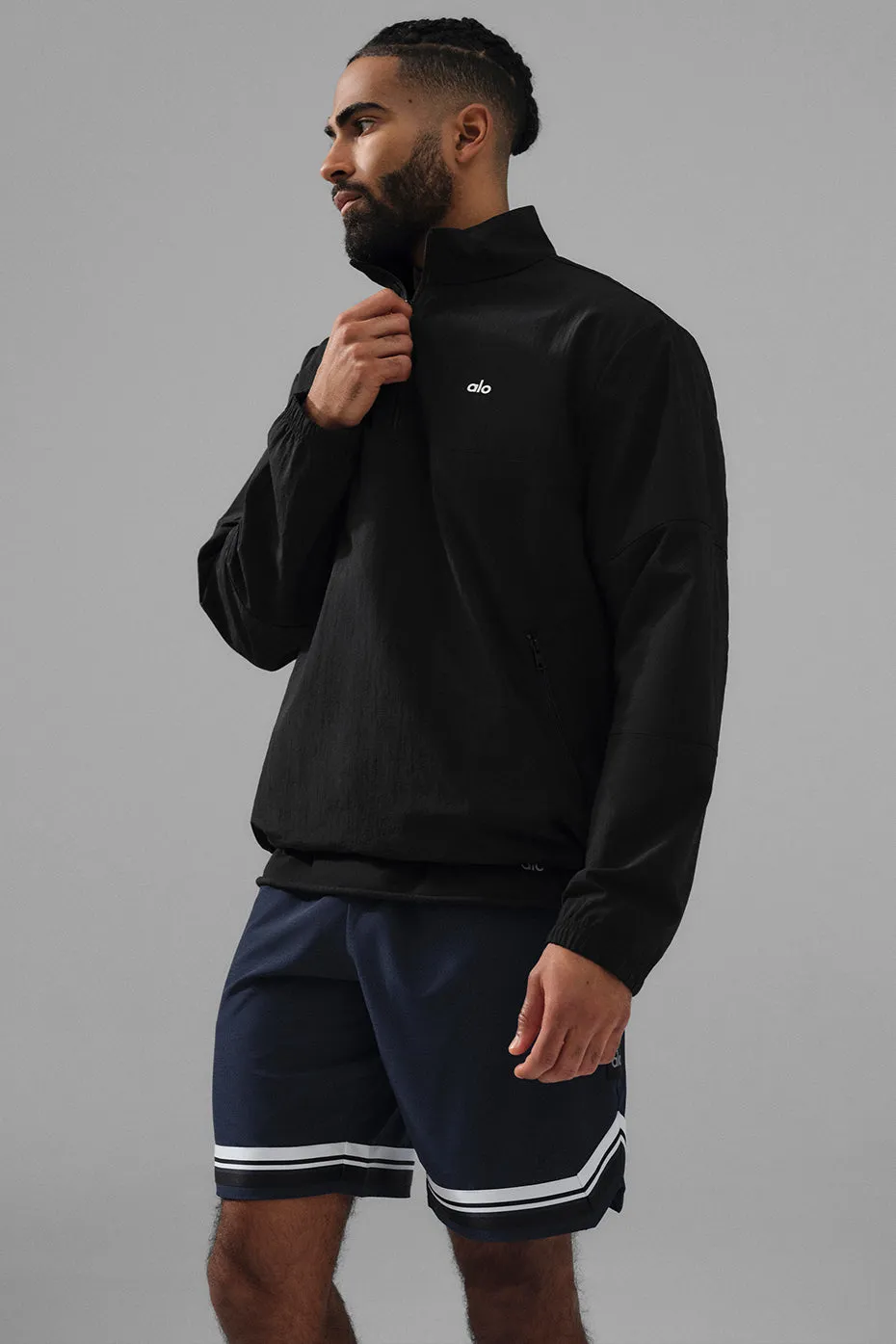 Lightweight Takeaway Track Pullover - Black