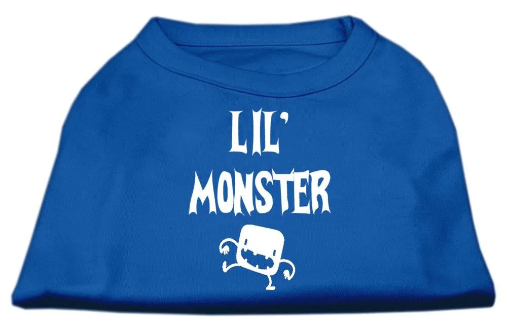 Lil Monster Screen Print Shirts Blue XS (8)