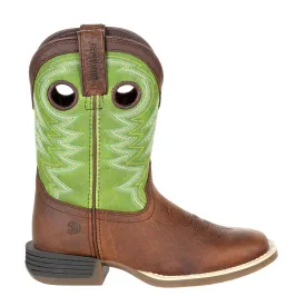 Lil' Rebel Pro Lime Square Toe Cowboy Boots (Big Kid)