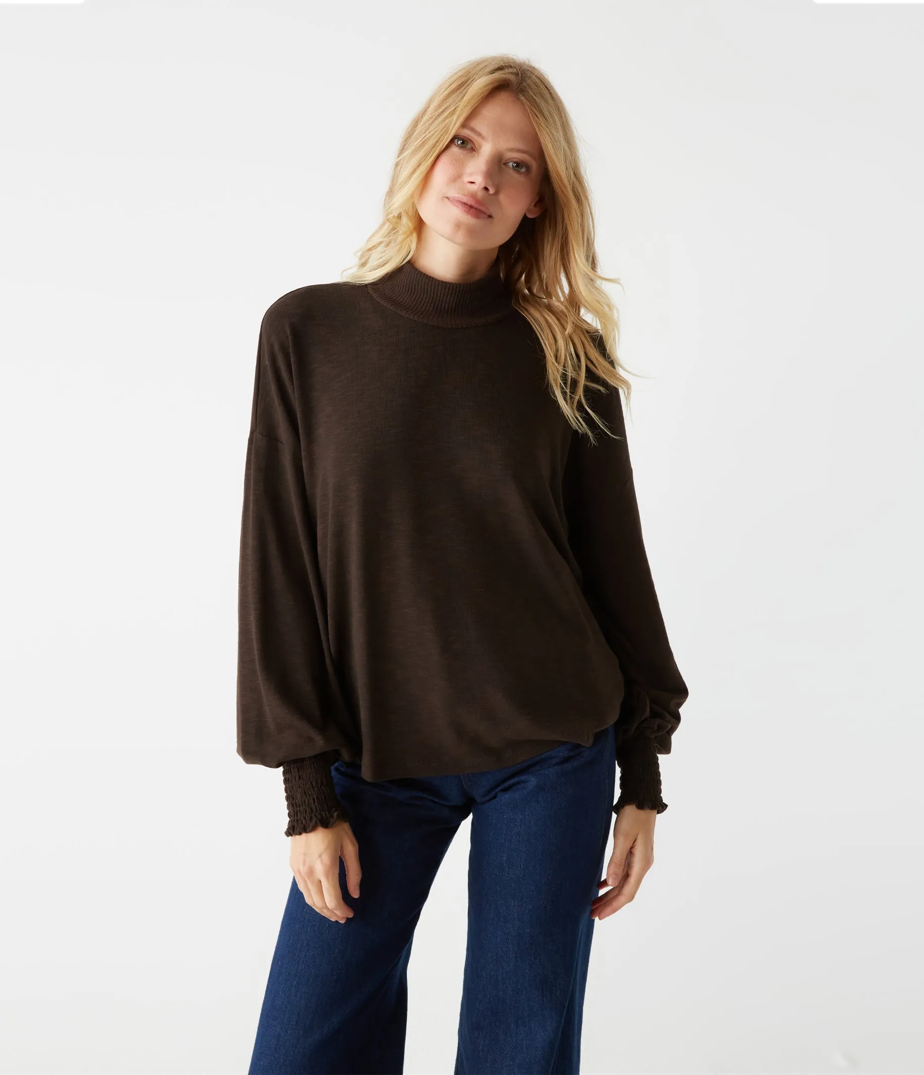 Lila Mock Neck Top