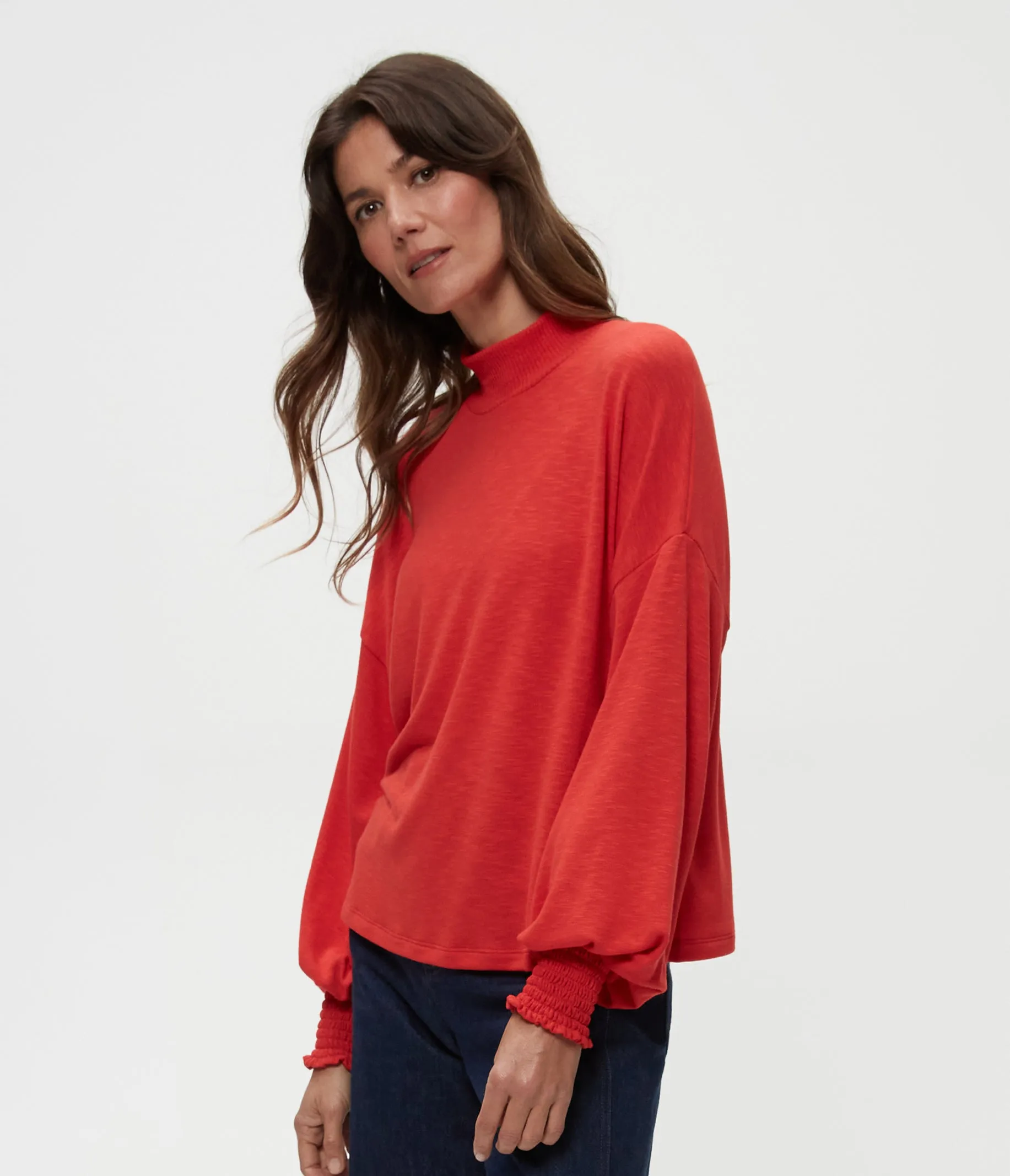 Lila Mock Neck Top