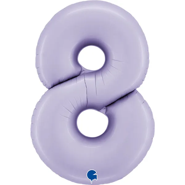 Lilac 8 Large Shape Number Balloon