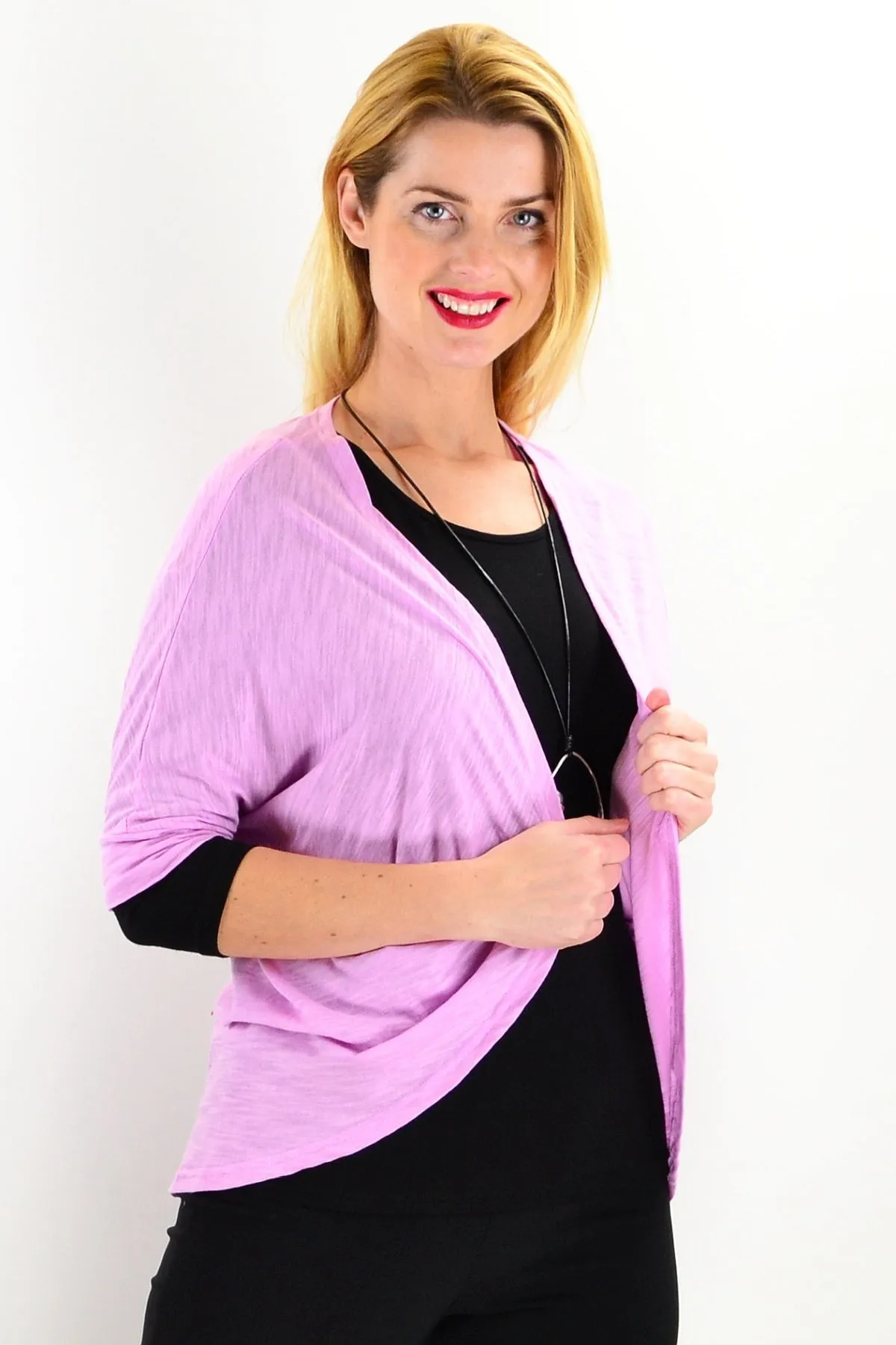 Lilac Mini Shrug Cardigan