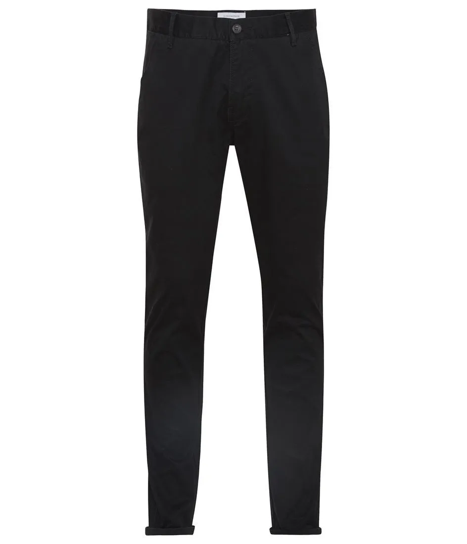 Lindbergh Trousers Classic Chino with Stretch | BLACK