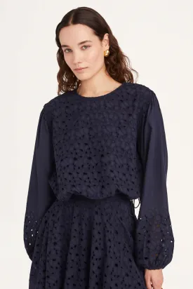 Linden Top in Navy