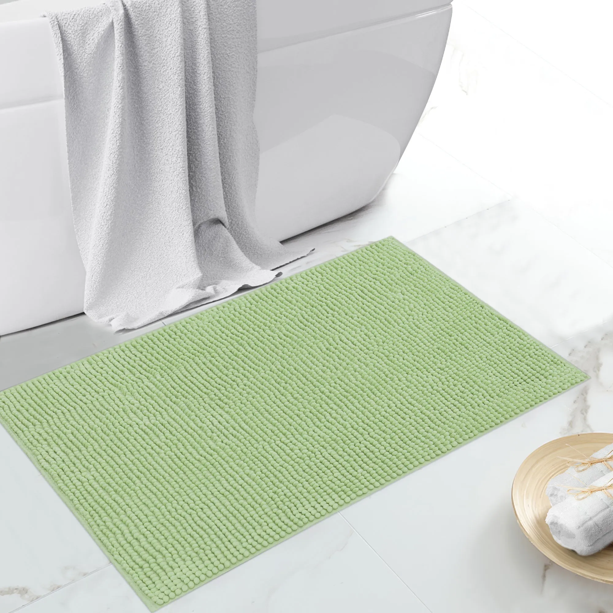 Linenova Chenille Bath Mat