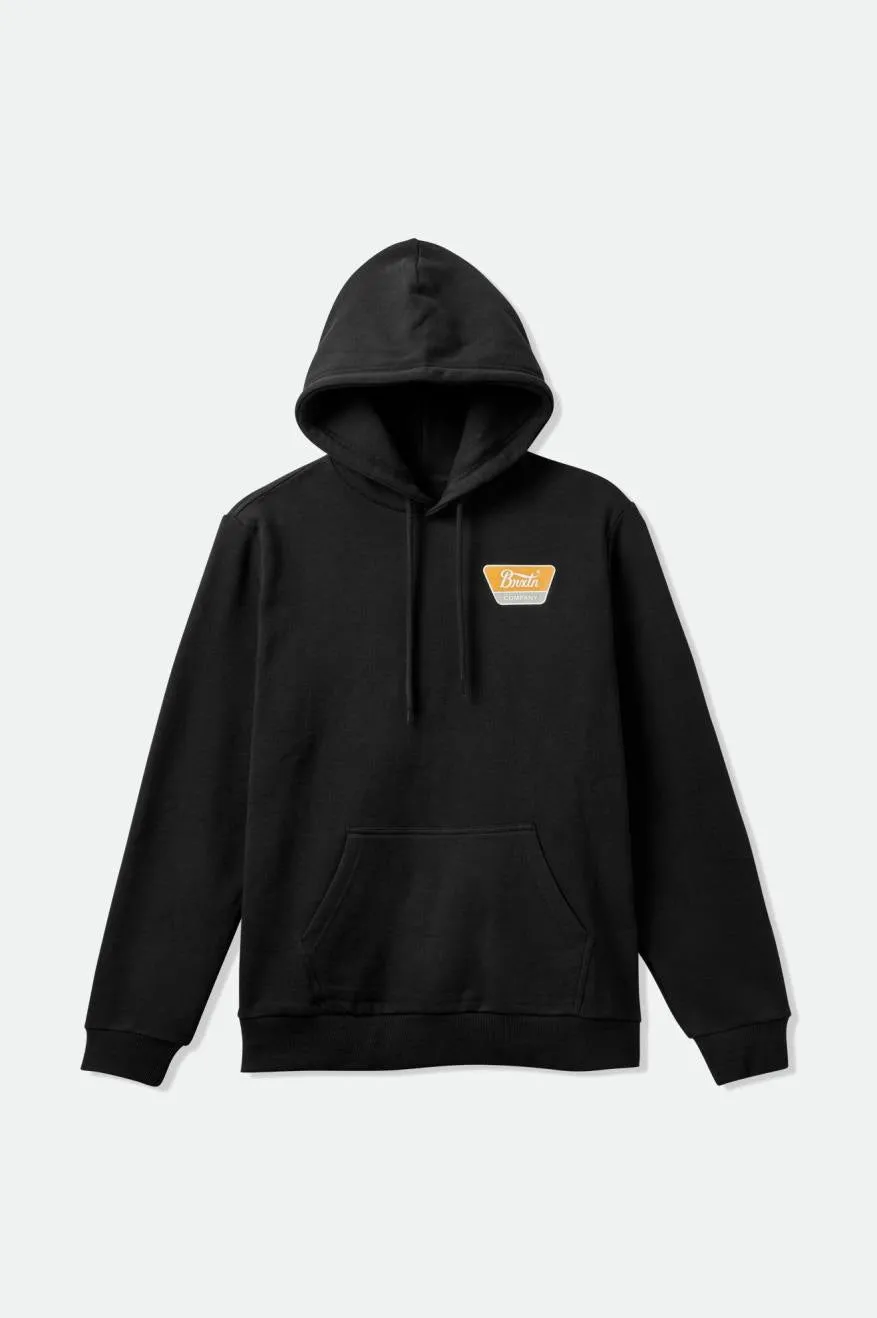 Linwood Fleece Hood - Black/Mustard