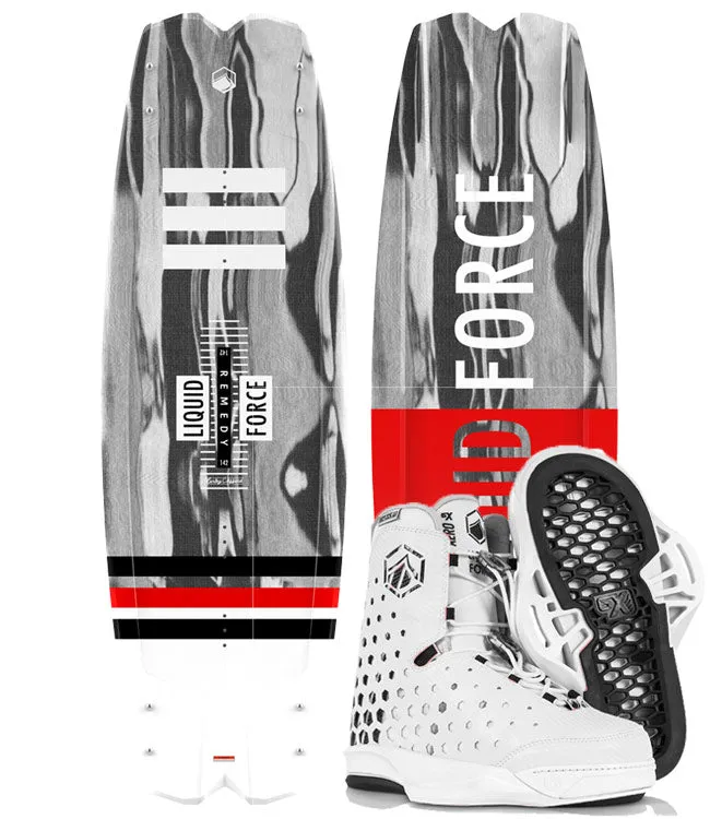 Liquid Force Remedy Wakeboard Package with Aero Boots (2022)