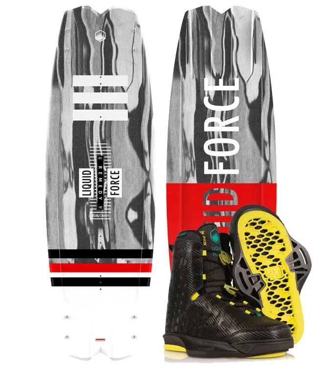 Liquid Force Remedy Wakeboard Package with Aero Boots (2022)