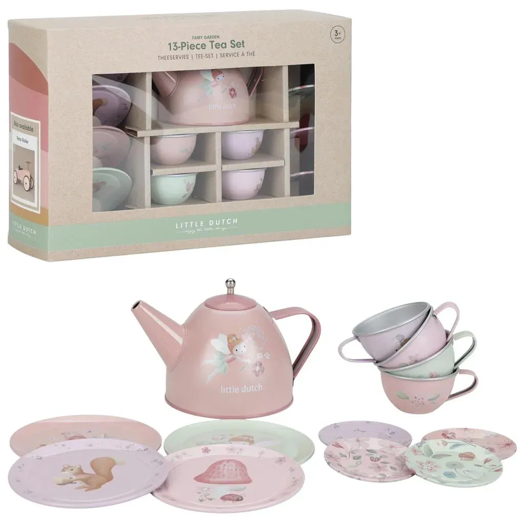 Little Dutch, 13 Piece Tea Set, Fairy Garden