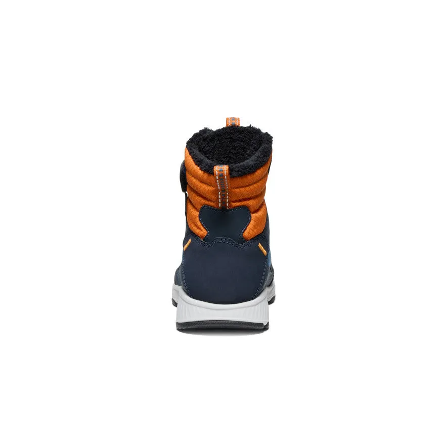 Little Kids' Skua Waterproof Winter Boot  |  Sky Captain/Gold Flame