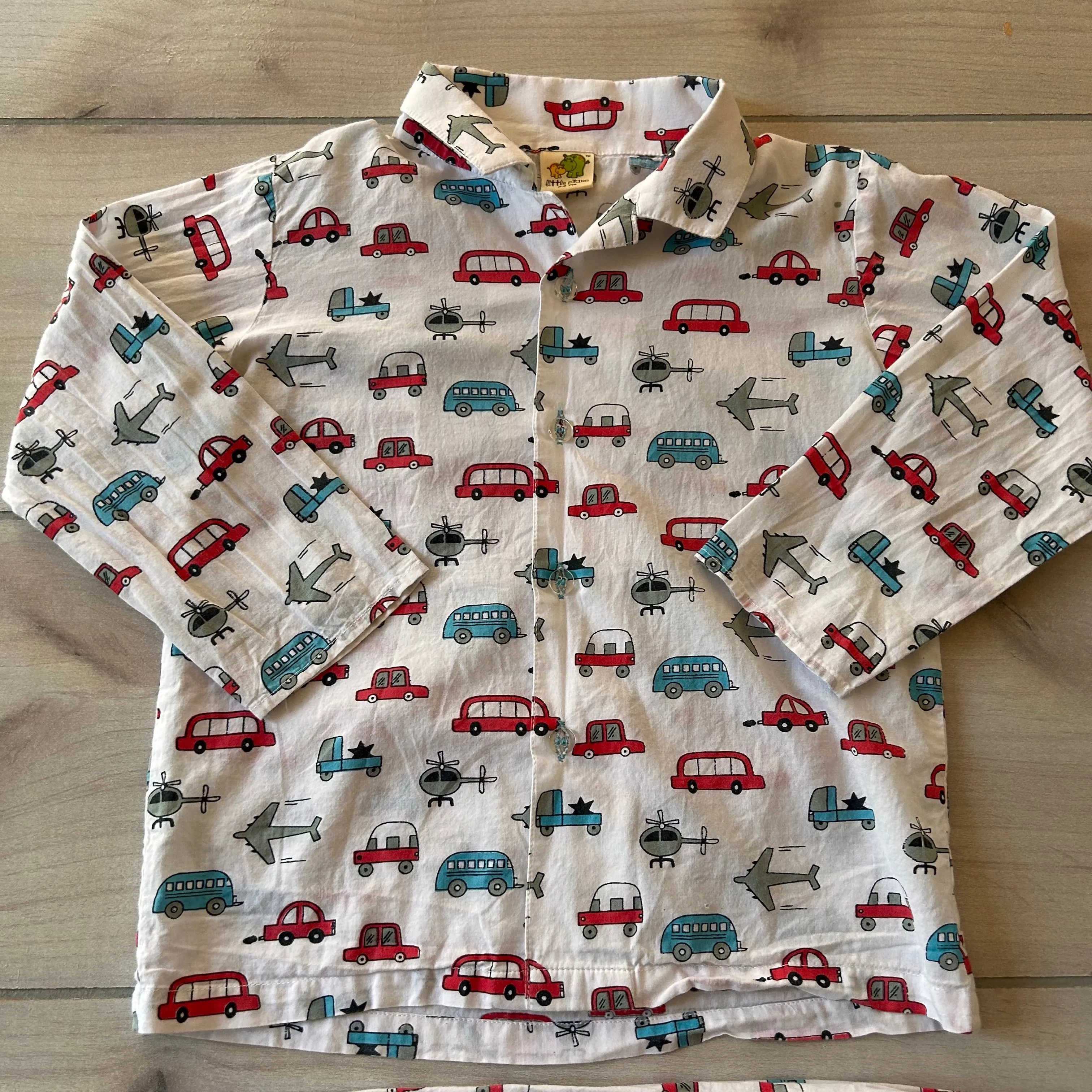 Little Stars Cars & Planes Cotton PJ Set