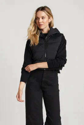 Lola Quilted Full Zip Gilet With Adjustable Side Buckles - Black