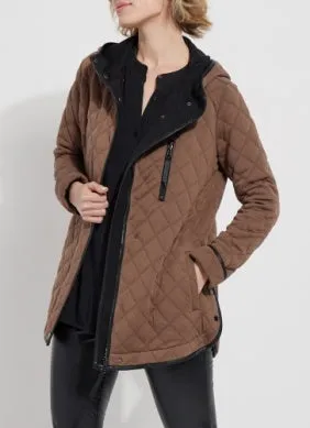 London Quilted Jacket | Cold Chesnut