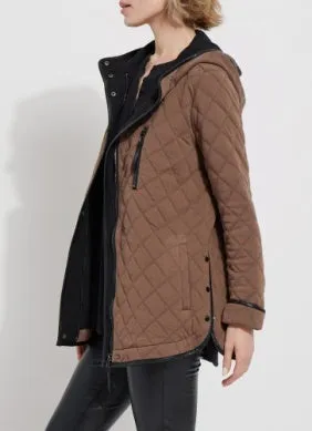 London Quilted Jacket | Cold Chesnut