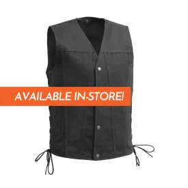 Lone Star Men's Motorcycle Twill Vest