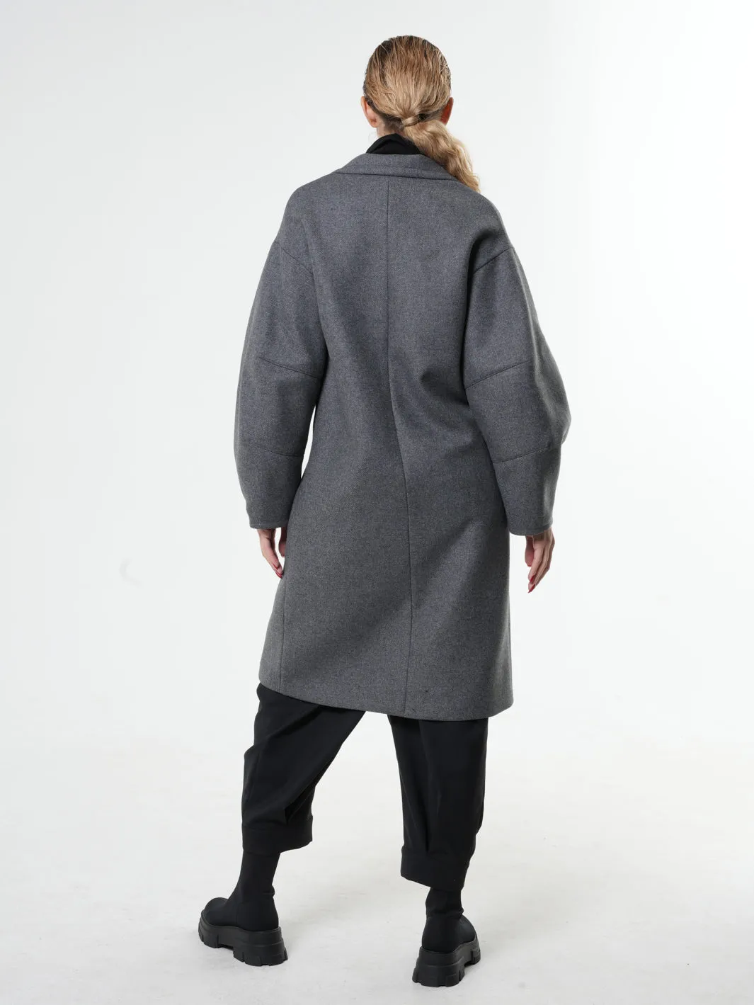 Long Gray Wool Coat