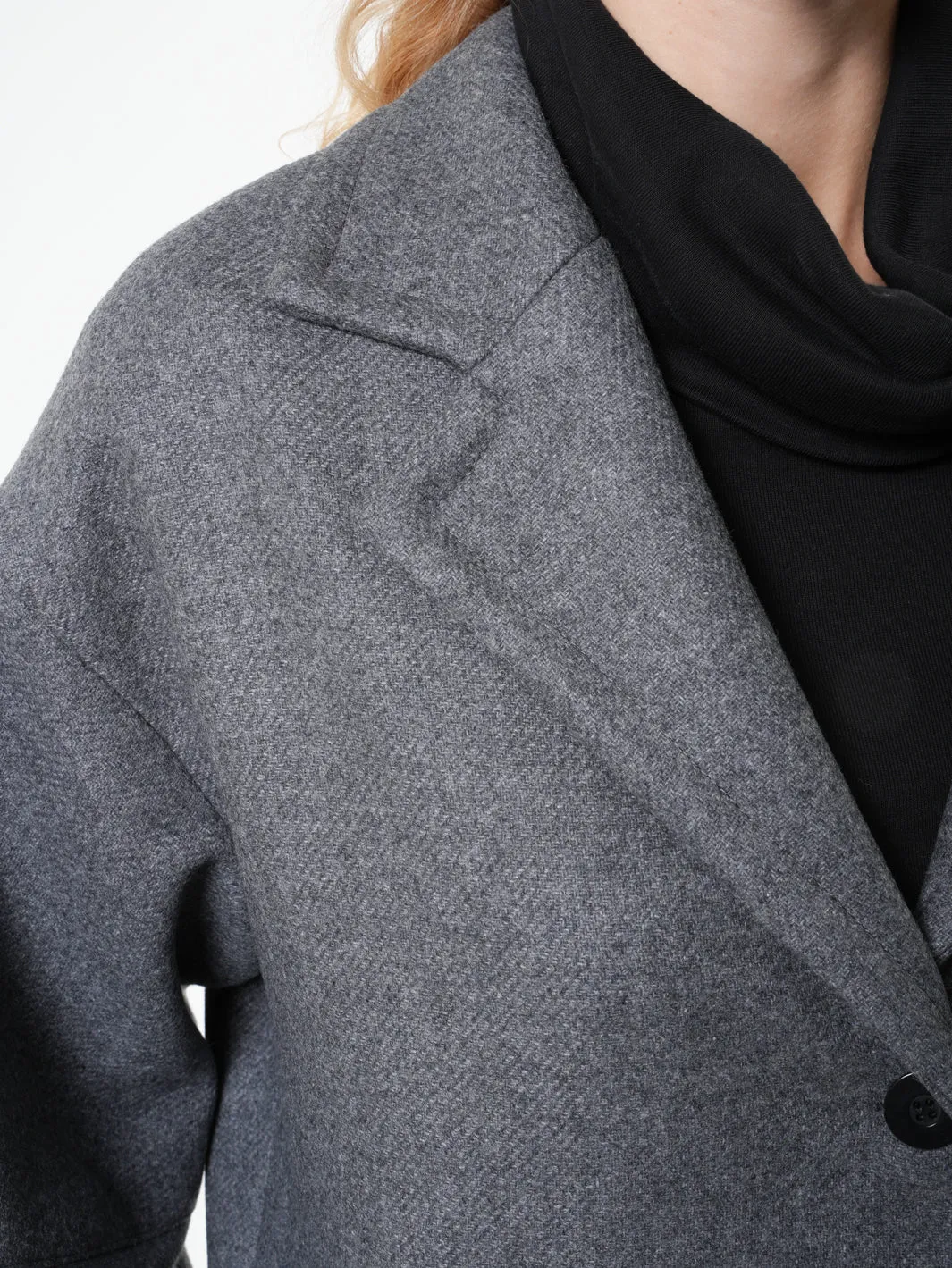 Long Gray Wool Coat