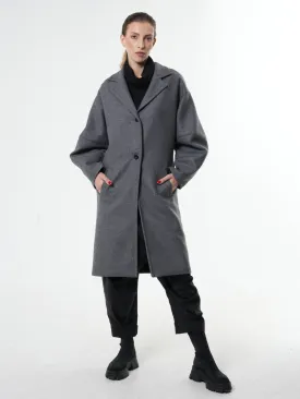 Long Gray Wool Coat