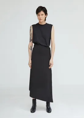 Loro Piana Asymmetrical Long Skirt