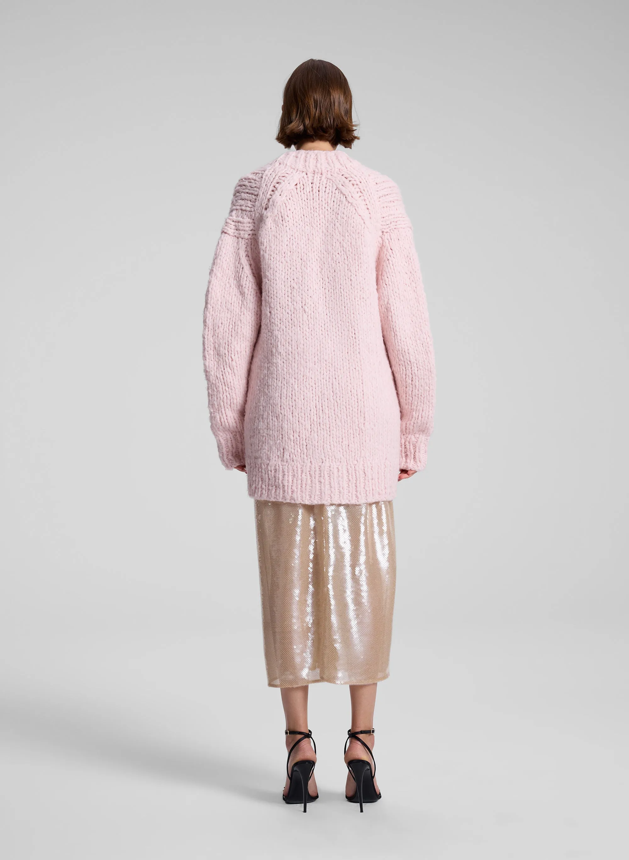 Lou Cashmere Silk Oversized Cardigan