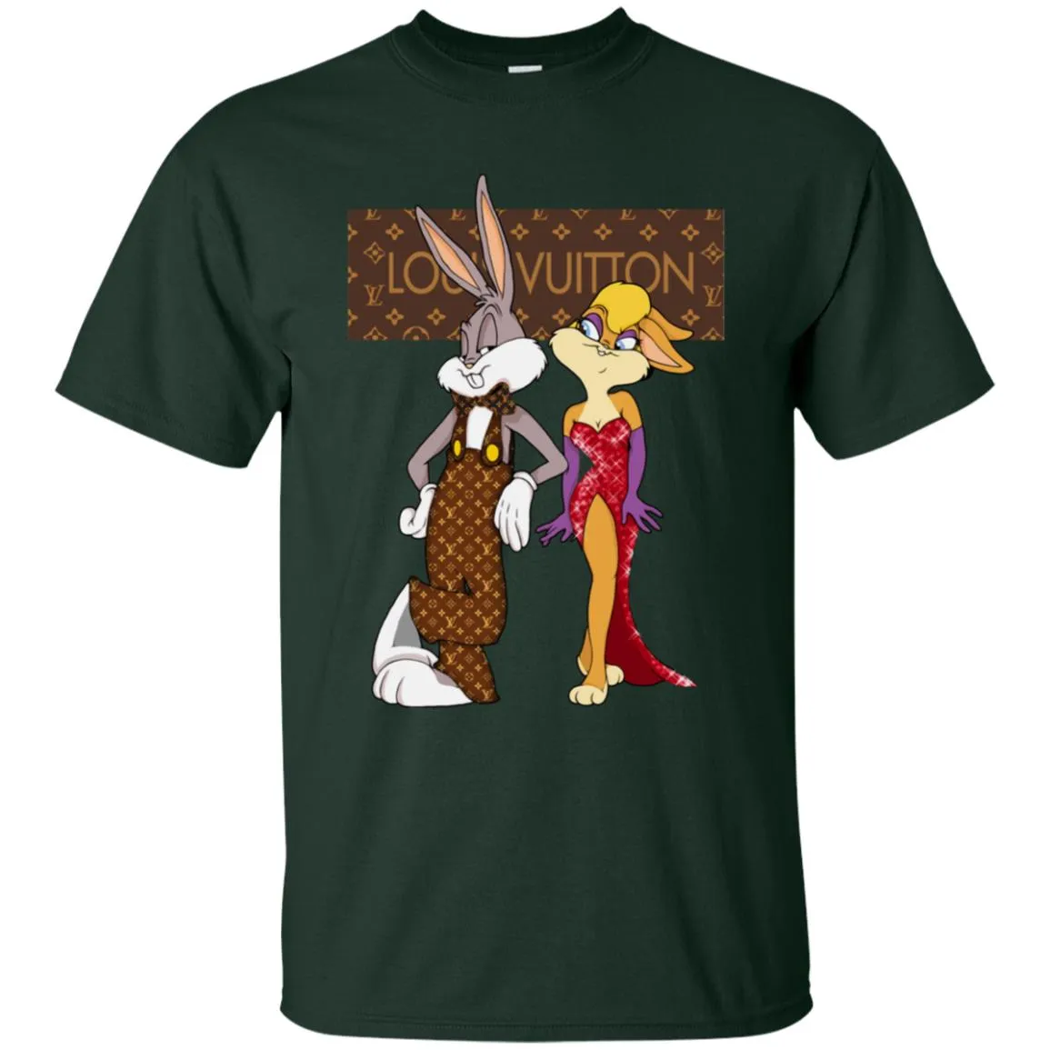 Louis Vuitton Rabbit Love Family T-shirt Men Cotton T-Shirt