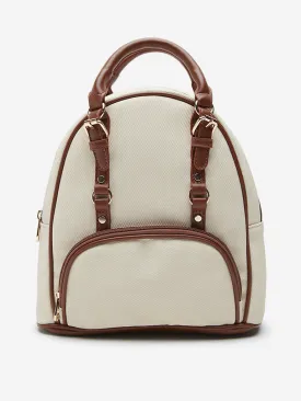 LOV Beige and Tan Backpack