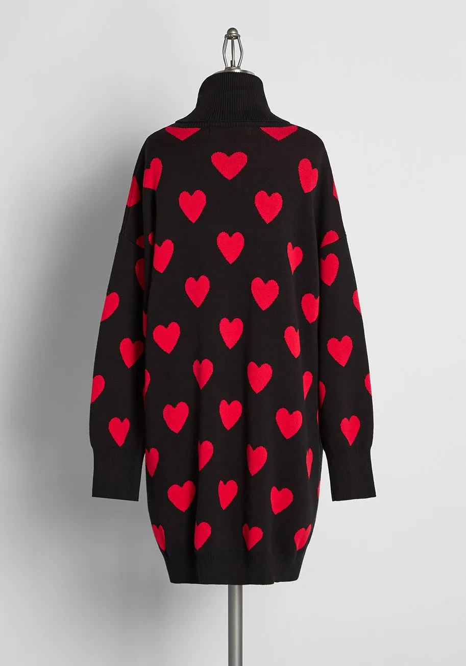 Love All Around Turtleneck Sweater Dress