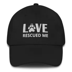 Love Dog Rescue Hat | Love Rescued Me | Perfect gift for the dog lover in your family!| Multiple Hat Colors Available