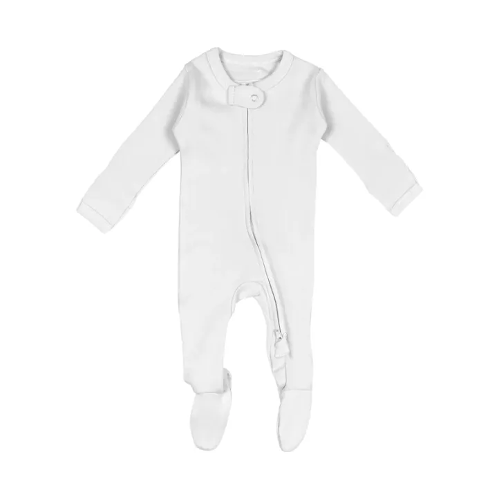 L'ovedbaby Organic 2-Way Zipper Footie