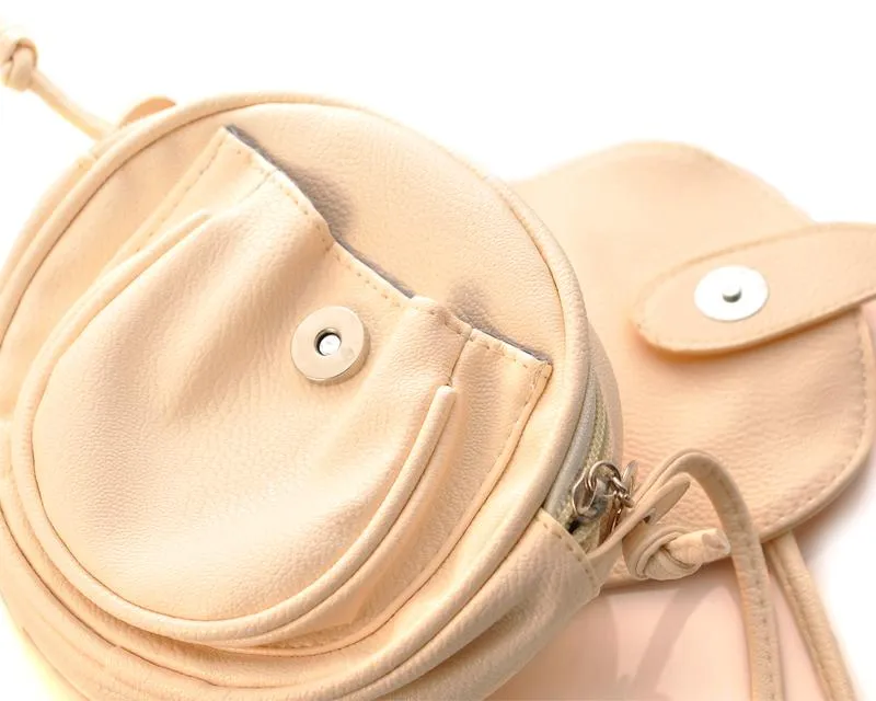 Lovely PU Leather Shoulder Bag - Beige