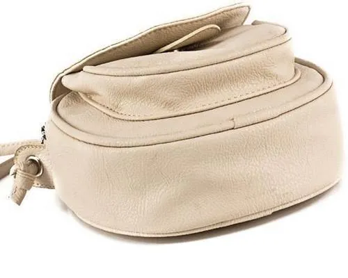 Lovely PU Leather Shoulder Bag - Beige