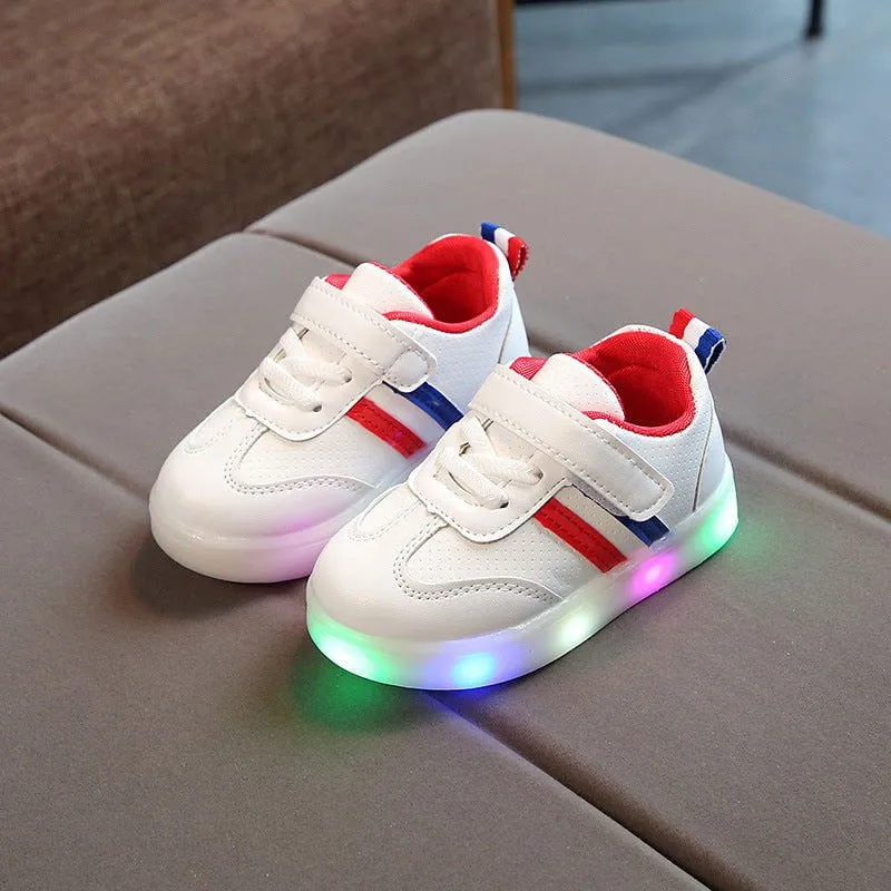 LovelyRLovely Kimmy White LED Sneakers