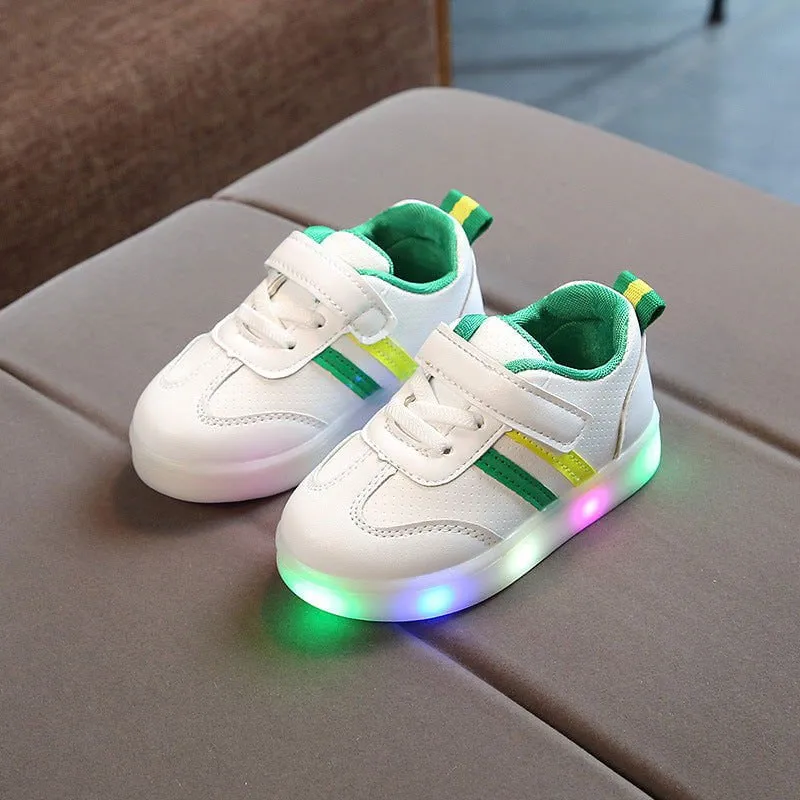 LovelyRLovely Kimmy White LED Sneakers