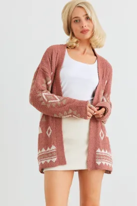 Loveriche Open Front Long Sleeve Cardigan