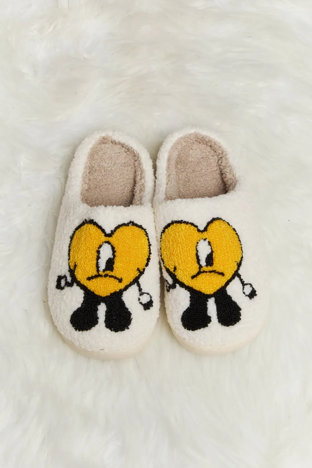 Loving You Heart Plush Slippers