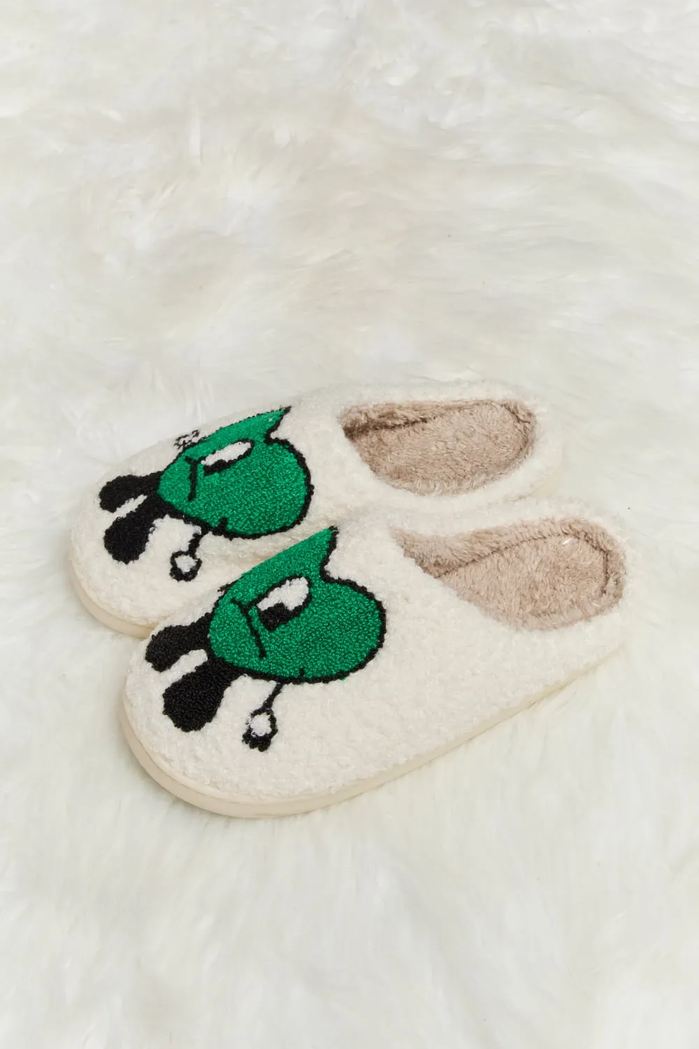 Loving You Heart Plush Slippers