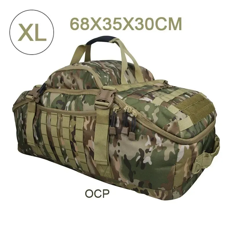 LQARMY 60L Military Tactical Duffel Bag